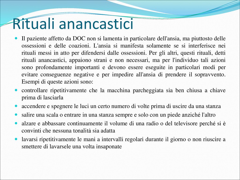 Il Trattamento Dellossessivit E Compulsivit Ppt Scaricare